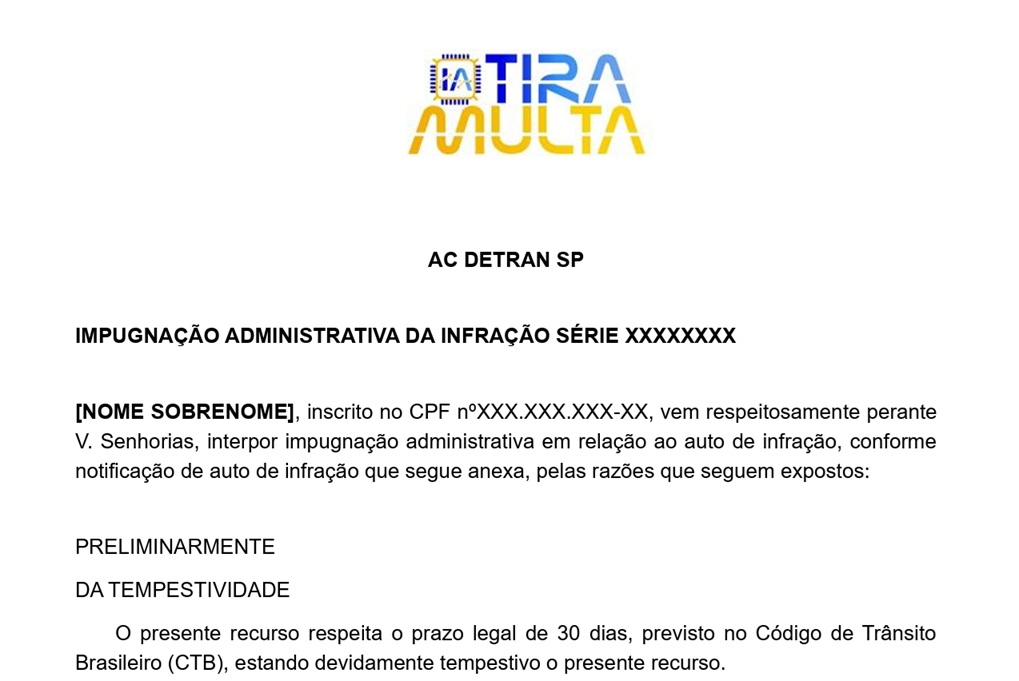Exemplo do recurso gerado